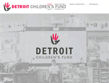 Tablet Screenshot of detroitchildrensfund.org